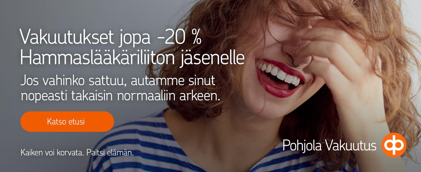 Pohjola Vakuutuksen jäsenedut Hammaslääkäriliiton jäsenille